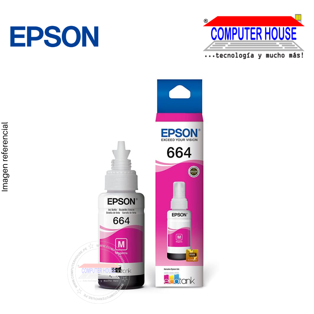 Tinta EPSON 664 Magenta 70ml (T664320)