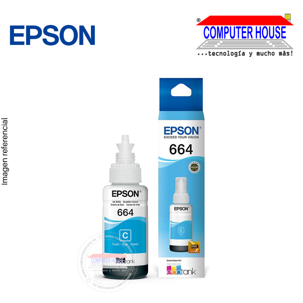 EPSON 664 Cyan Ink 70ml (T664220)