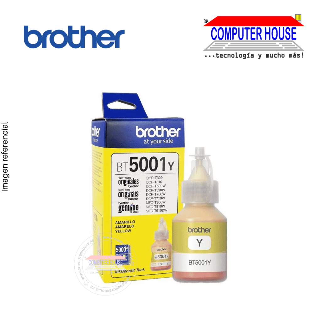 Tinta BROTHER BT5001Y Yellow 48.8ml