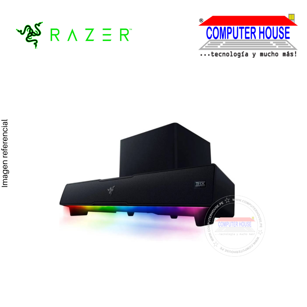 RAZER PARLANTE LEVIATHAN V2 SOUND BAR + BAJO 65W BT/USB THX CHROMA 220V BLACK (RZ05-03920100-R3U1)