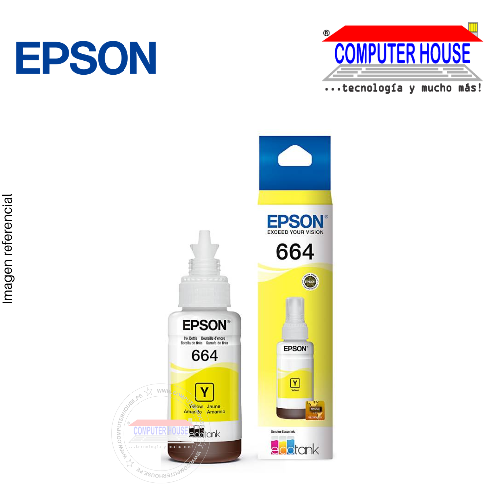 Tinta EPSON 664 Yellow 70ml (T664420)