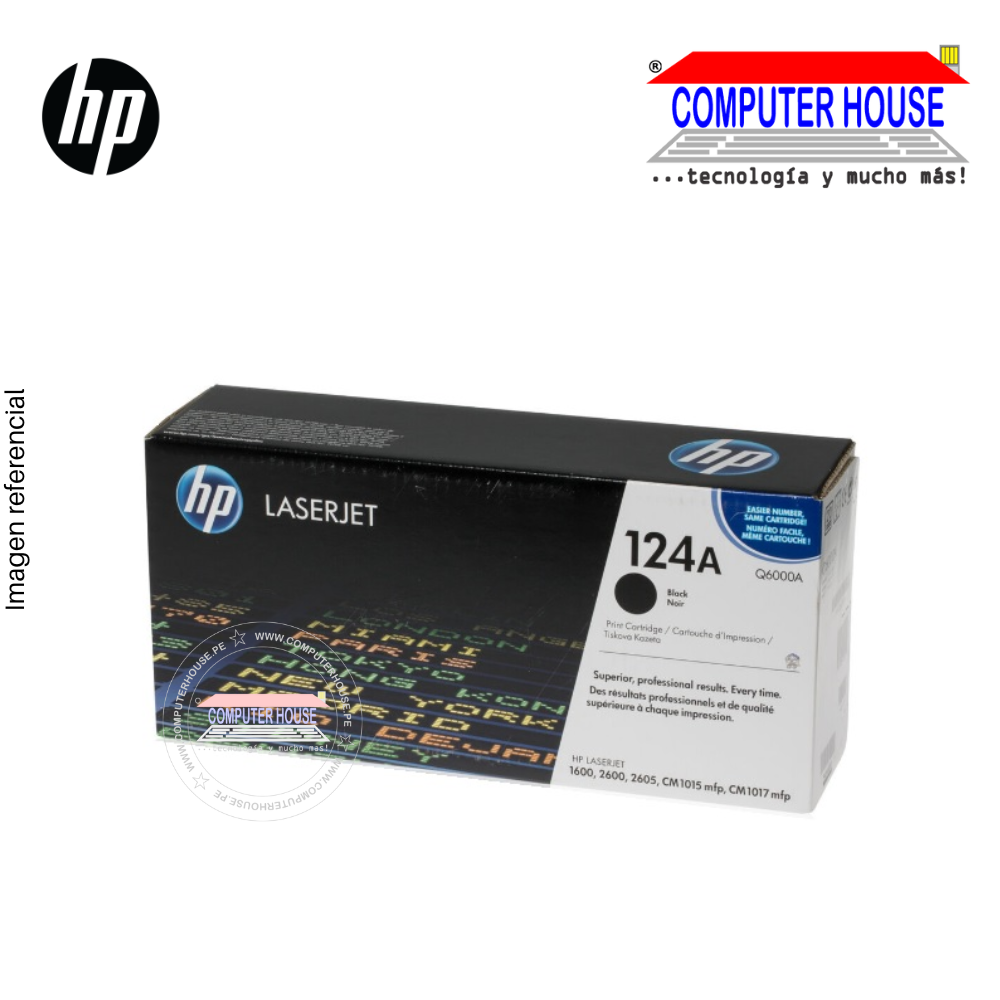 HP 124A Q6000A Black LaserJet Toner Cartridge for 1600/2600/2605 CM1015MFP - CM1017 MFP. CLEARANCE