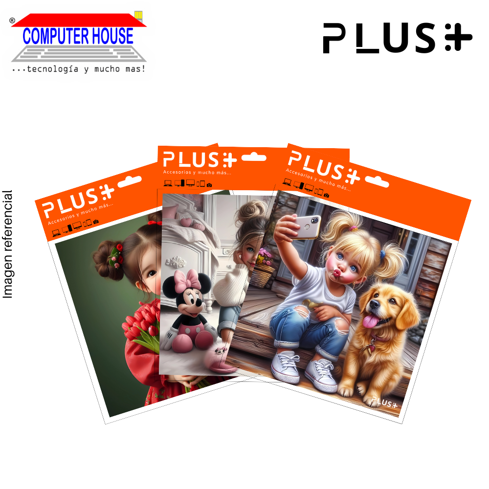 Premium PLUS Mouse Pad, Kids collection, non-slip, fabric surface, 20x20x0.5cm, varied design.