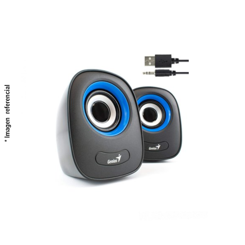 Speakers 2.0 GENIUS Q160, 6W. USB, Iron Gray (31730027400) 