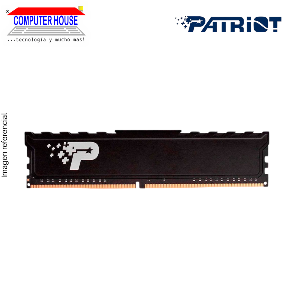 Memoria RAM DDR4 DIMM Patriot 8GB, 3200MHz, Signature Premium PC4-25600, CL22, 1.2V.