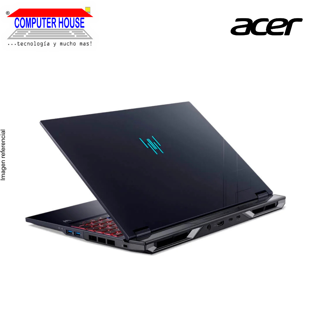 Laptop ACER Predator Helios 16, Core Ultra 9-275HX, RAM 16GB DDR5, SSD 1TB, Nvidia GeForce RTX5070Ti 8GB, 16" FHD 240Hz, Teclado en Inglés, Windows 11.