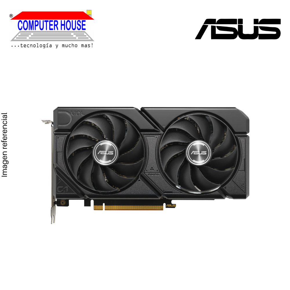 ASUS RX7600 8GB Video Card, GDDR6, DUAL, AMD Radeon, 3xDisplayPort, 1xHDMI, PCI-e 4.0.