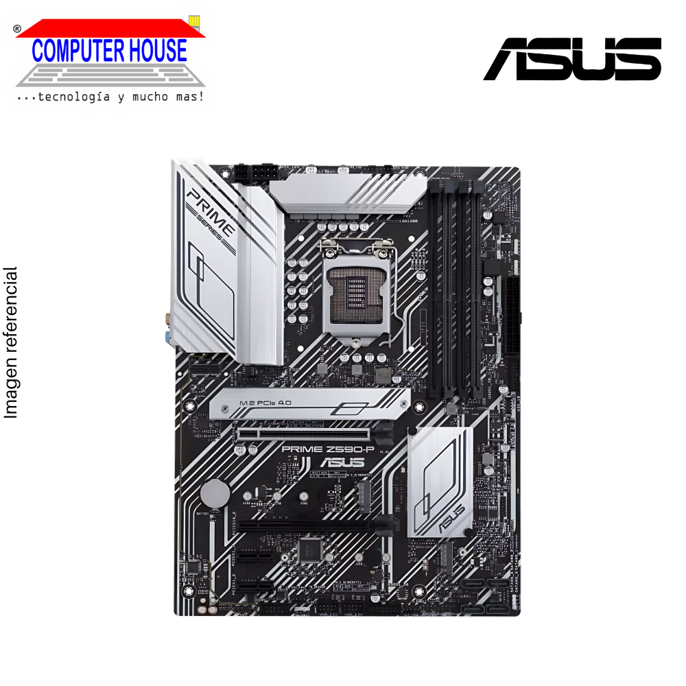 MotherBoard ASUS Prime Z590-P, DDR4, ATX, Socket LGA1200, Soporta Procesadores de 11va y 10ma Generación Intel.