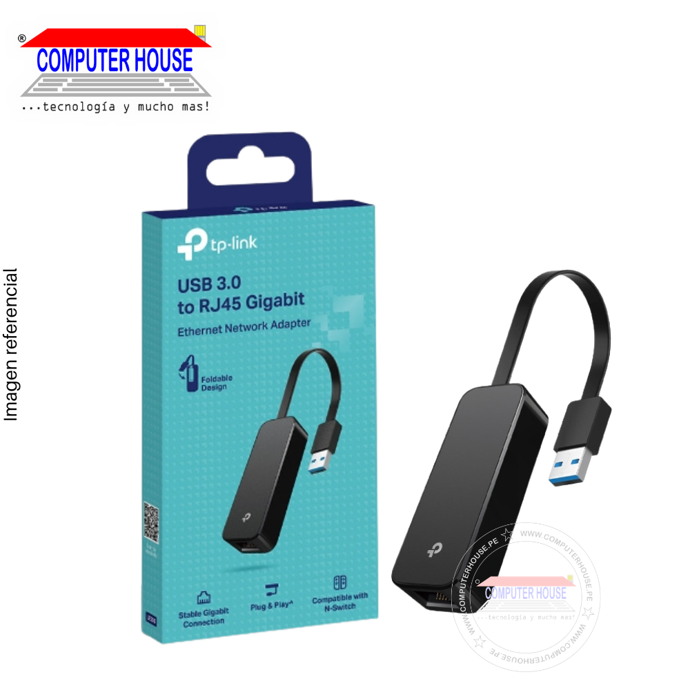 TP-LINK TL-UE306 Ethernet to USB Network Adapter, 10/100/1000Mbps Gigabit, USB 3.0 