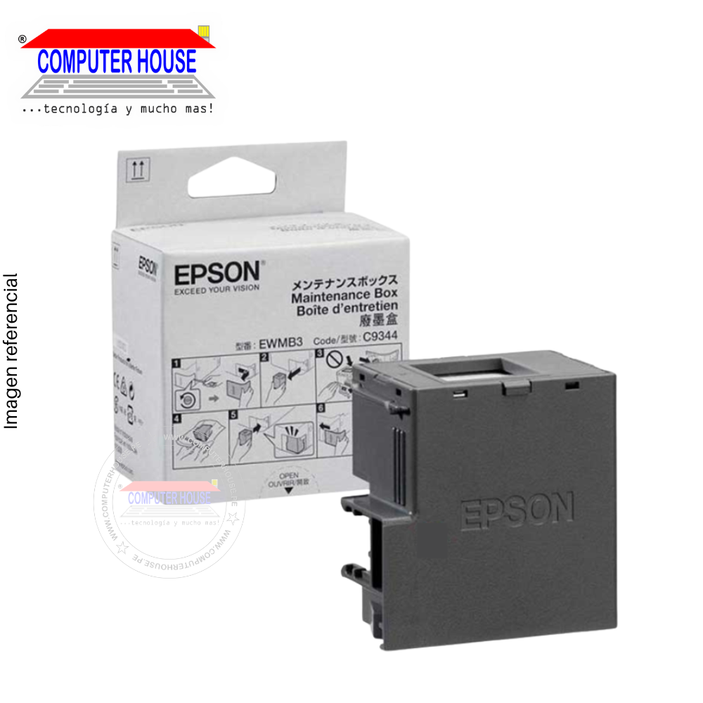 Caja de Mantenimiento EPSON C9344-EWMB3/C12C934461, para Epson EcoTank: L3560/L5590.