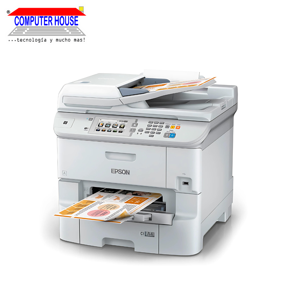 Impresora con Sistema Continuo EPSON WorkForce Pro WF-6590, A4, Multifuncional (imprime, copia y escanea), USB/Wi-Fi/LAN/FAX.