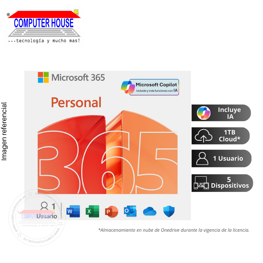 Microsoft Office 365 PERSONAL 1PC, 1 year, Virtual License (ESD) (QQ2-00008)
