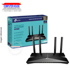 TP-LINK Archer AX23 Router, AX1800, Wi-Fi 6, Dual Band 2.4GHz (up to 574Mbps) and 5GHz (up to 1201Mbps). 
