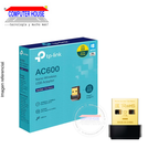 Adaptador WiFi TP-LINK Archer T2U Nano, AC600, Doble Banda 2.4GHz (hasta 200Mbps) y 5GHz (hasta 433Mbps), USB-A.