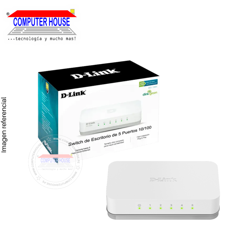 D-LINK DES-1005A Desktop Switch 5 ports 10/100 