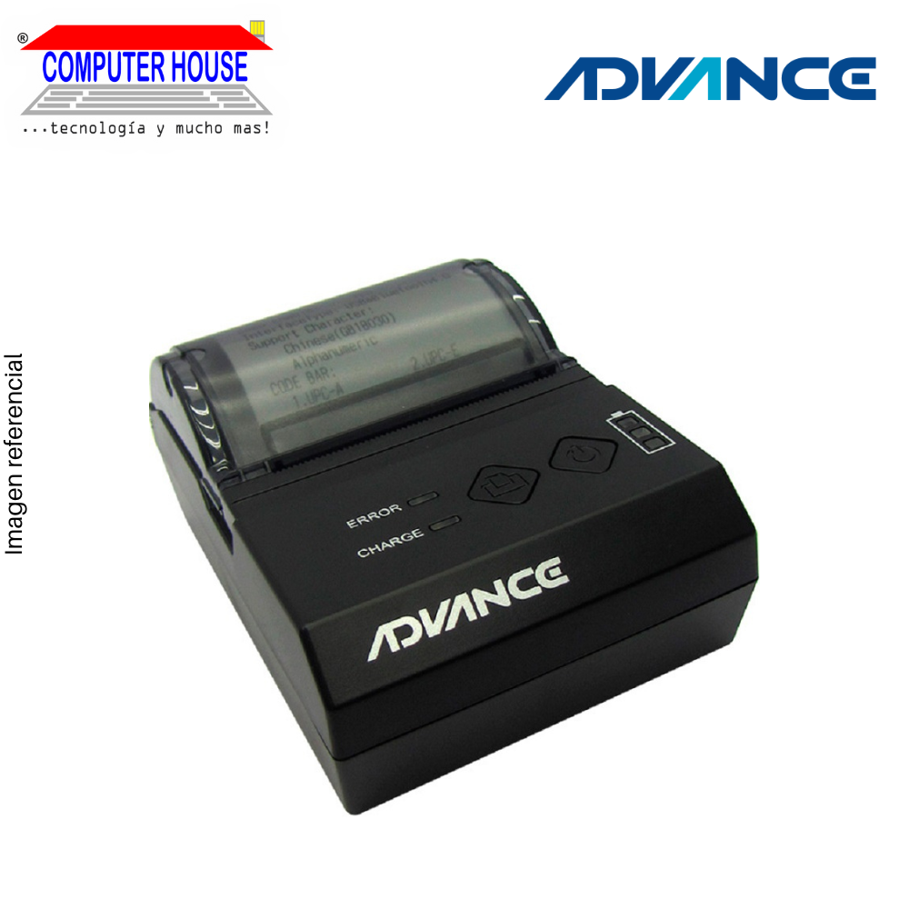 Impresora Ticketera Térmica Advance ADV-7011N, Impresora Térmica USB/Bluetooth.