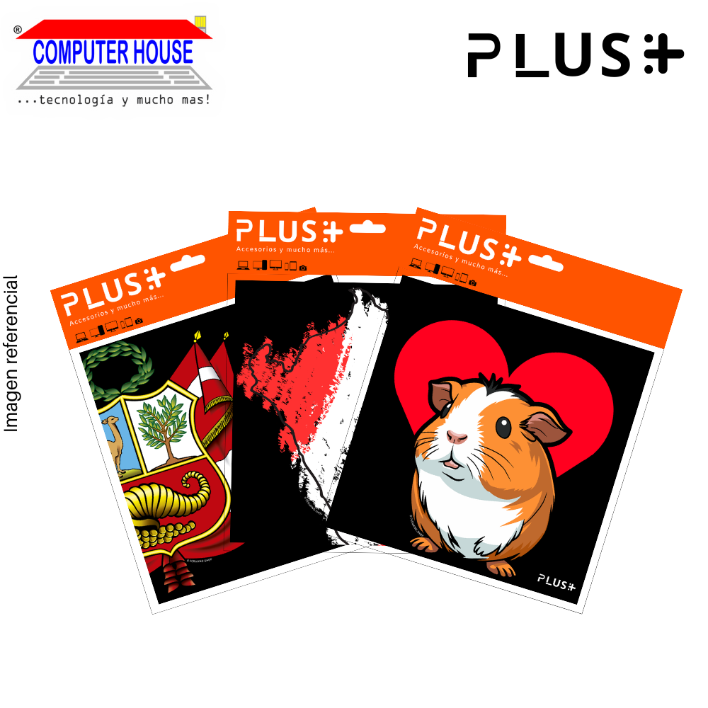 Premium PLUS Mouse Pad, Peruvian collection, non-slip, fabric surface, 20x20x0.5cm, varied design.