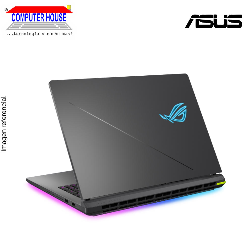 Laptop ASUS Rog Strix G18, Core Ultra 9-275HX, RAM 32GB DDR5, SSD 1TB, Video RTX5070 8GB, 18" FHD 240Hz, Teclado en Inglés, Windows 11.