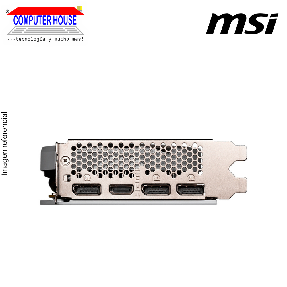 Tarjeta de Video MSI RTX4060 8GB, GDDR6, Ventus 2X White OC, Nvidia GeForce, 3xDisplayPort/1xHDMI, 128-Bits.