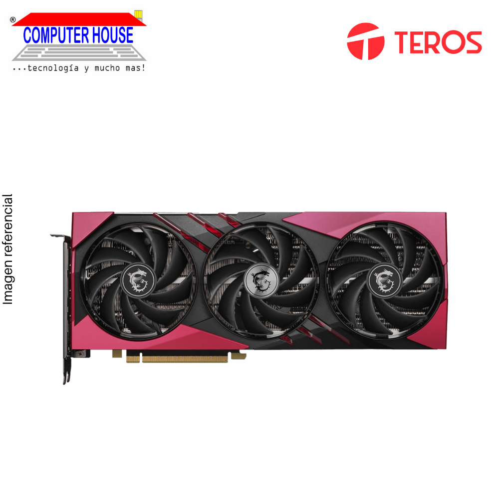 Tarjeta de Video MSI RTX4070 Super 12GB, GDDR6X, GAMING X SLIM MLG, Nvidia GeForce, 3xDP/1xHDMI, 192-Bits.