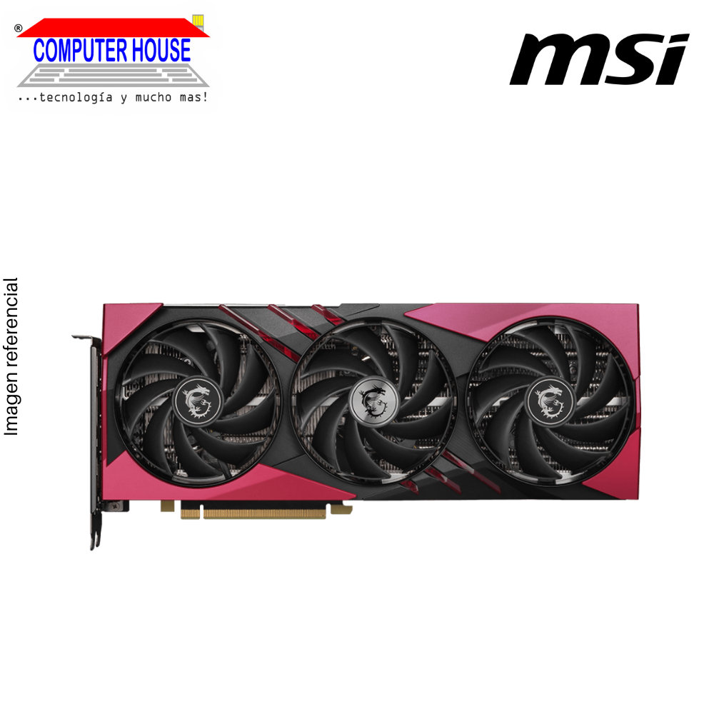 Tarjeta de Video MSI RTX4070 Super 12GB, GDDR6X, GAMING X SLIM MLG, Nvidia GeForce, 3xDP/1xHDMI, 192-Bits.