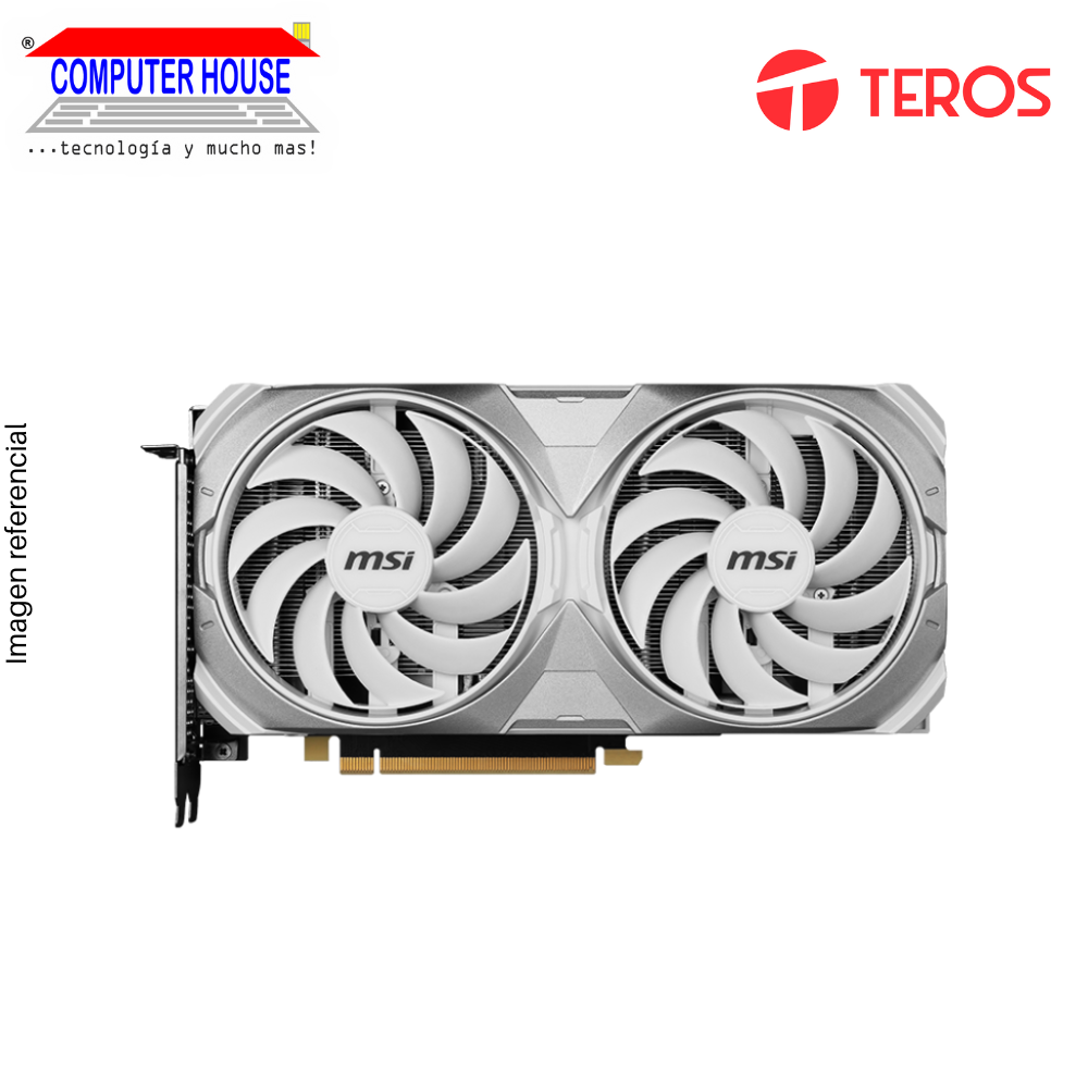 Tarjeta de Video MSI RTX4070 Super 12GB, GDDR6X, Ventus 2X White, Nvidia GeForce, 3xDP/1xHDMI, 192-Bits.