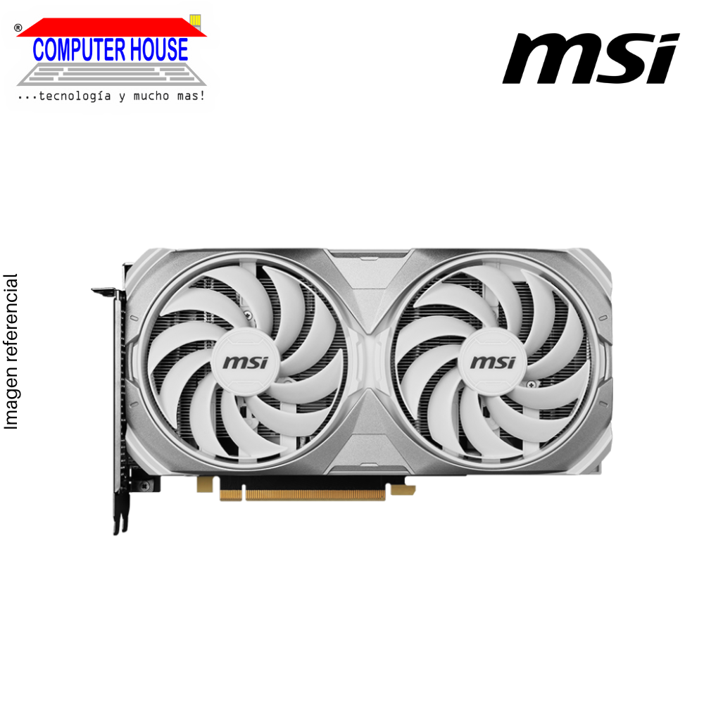 Tarjeta de Video MSI RTX4070 Super 12GB, GDDR6X, Ventus 2X White, Nvidia GeForce, 3xDP/1xHDMI, 192-Bits.