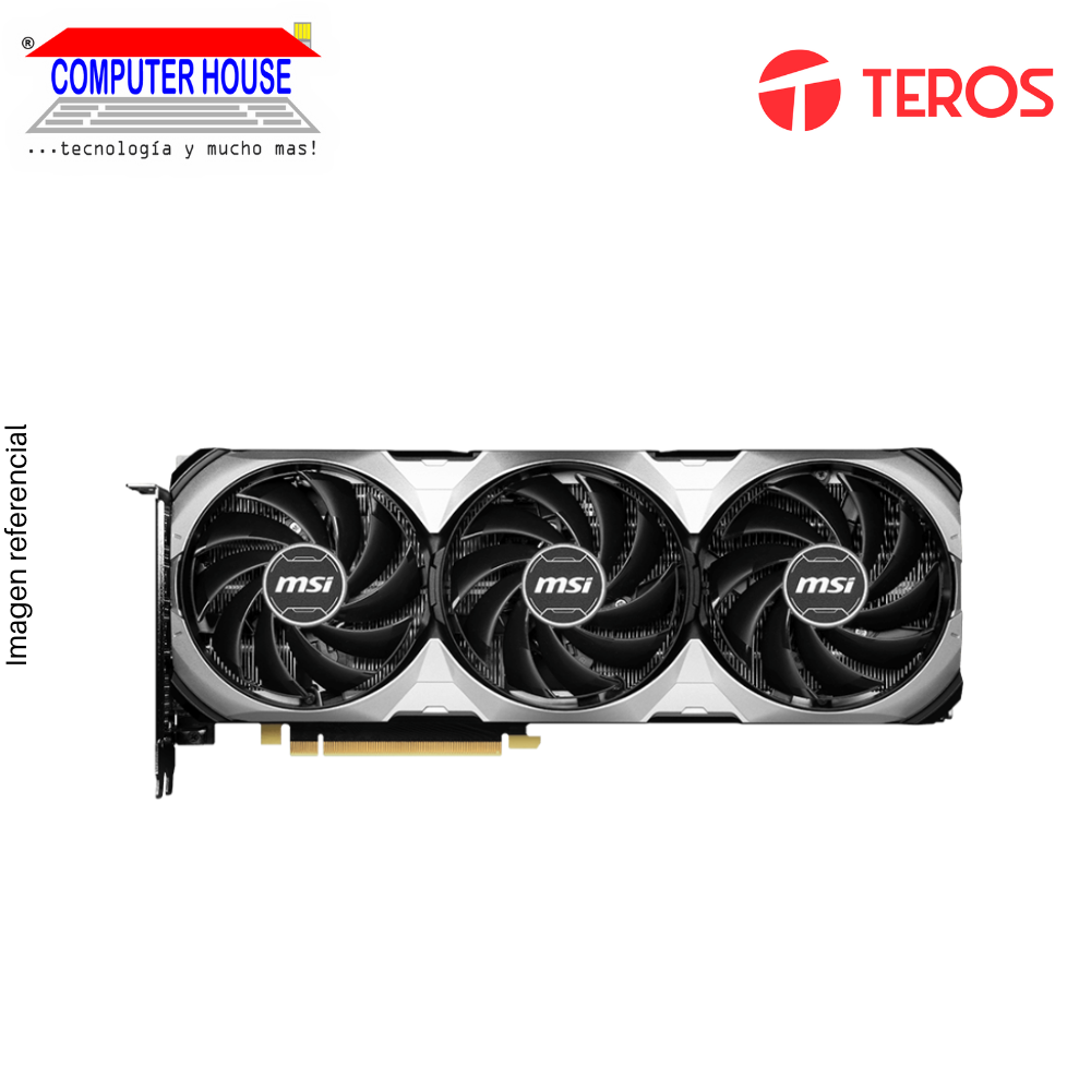 Tarjeta de Video MSI RTX4070 Super 12GB, GDDR6X, V3X GD6X, Nvidia GeForce, 3xDP/1xHDMI, 192-Bits.