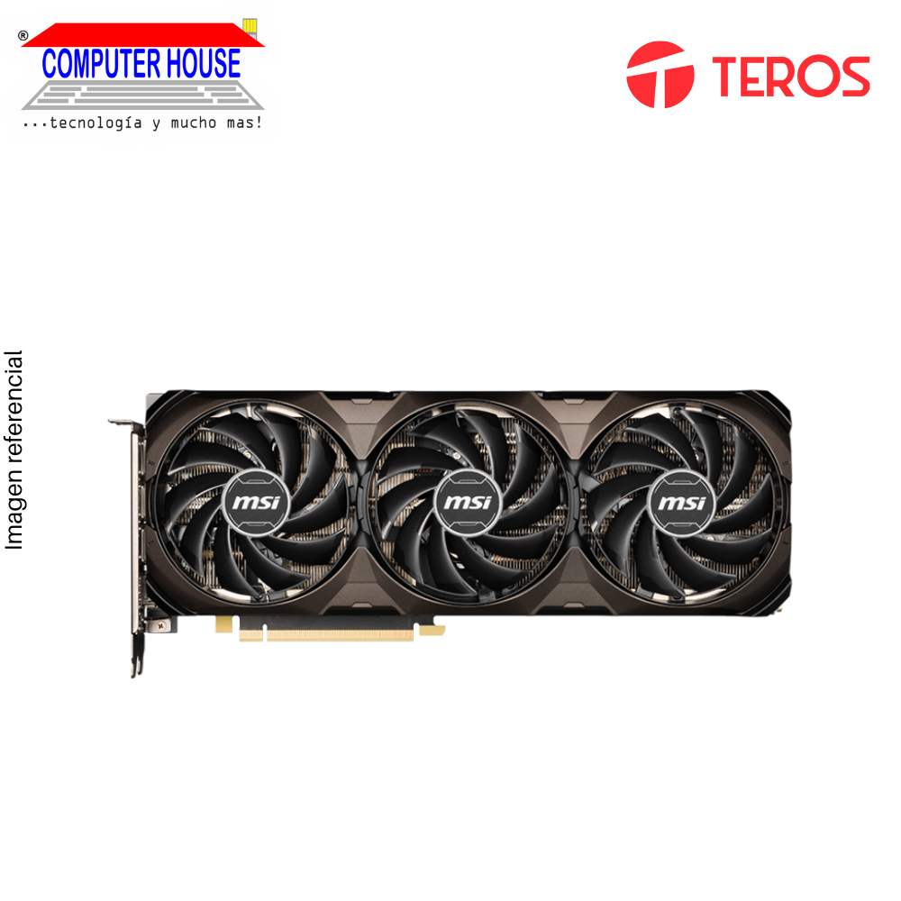 Tarjeta de Video MSI RTX4070Ti Super 16GB, GDDR6X, SHADOW 3X OC, Nvidia GeForce, 3xDP/1xHDMI, 256-Bits.