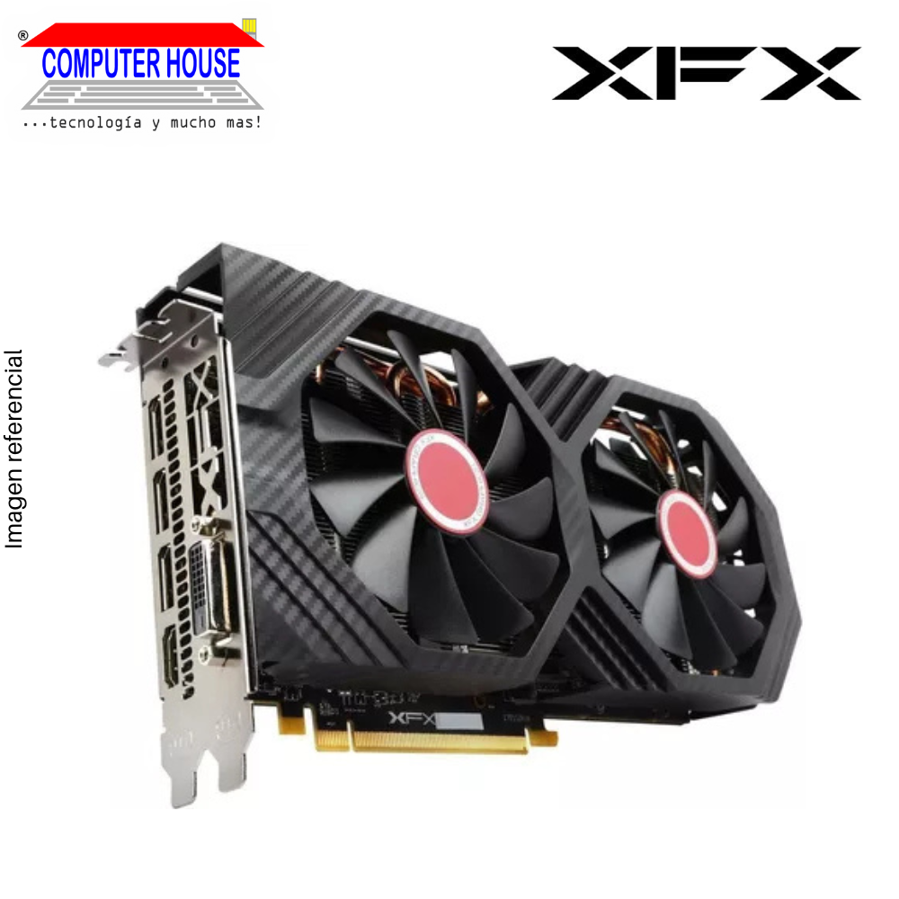 Tarjeta de Video XFX RX580 8GB, GDDR5, Gráficos AMD Radeon, 3xDisplayPort/1xHDMI/1xDVI, 256-Bits.