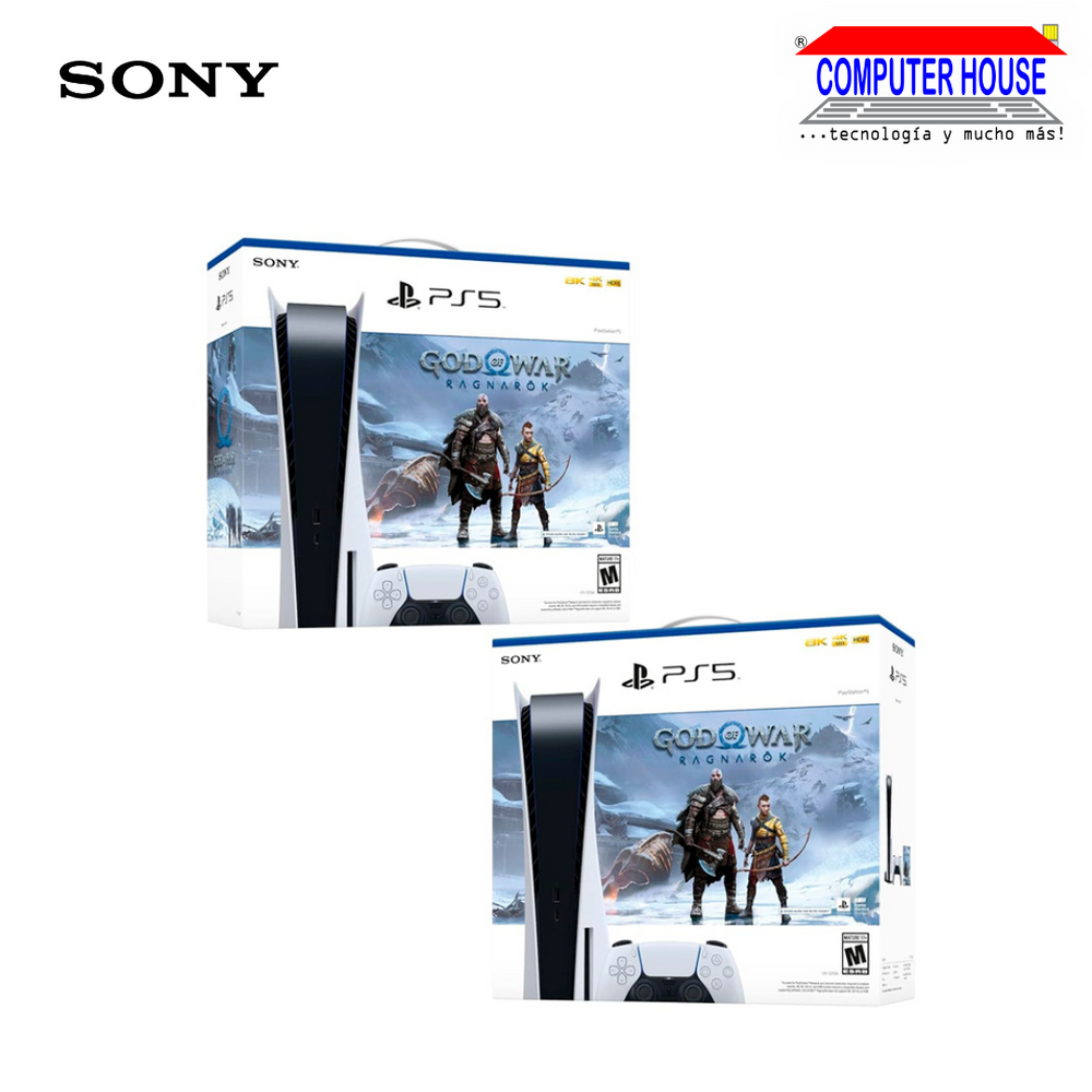 Consola PS5, SONY PlayStation, God of War Ragnarok Bundle Color: Blanco