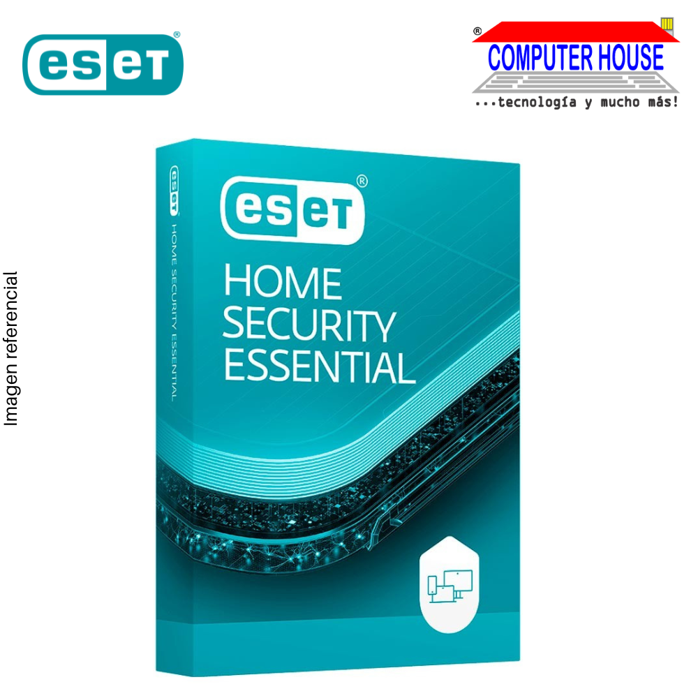 Antivirus ESET NOD32 2024 Protección Home Security Essential, Licencia 1 año, 3 PC'S.