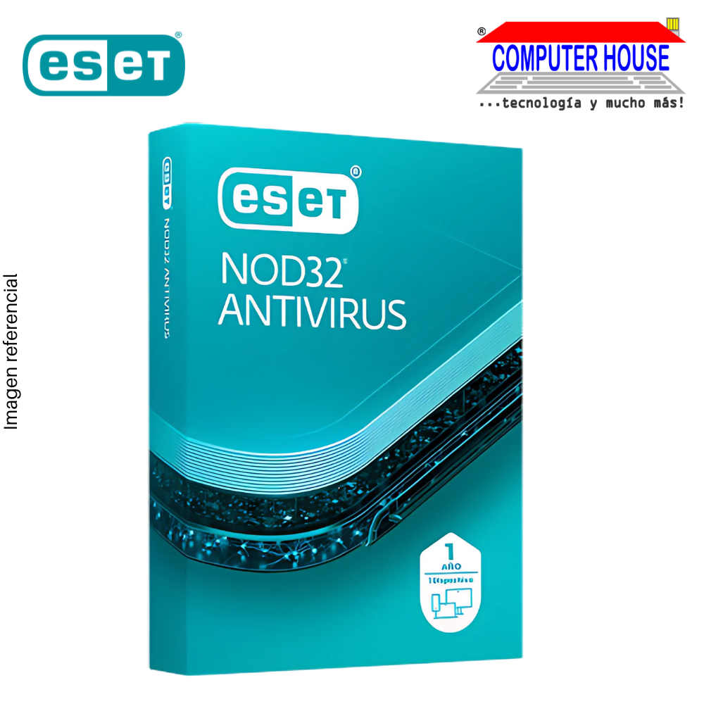 Antivirus ESET NOD32 2024 Protección Essential, Licencia 1 año, 1PC (oferta temporal).