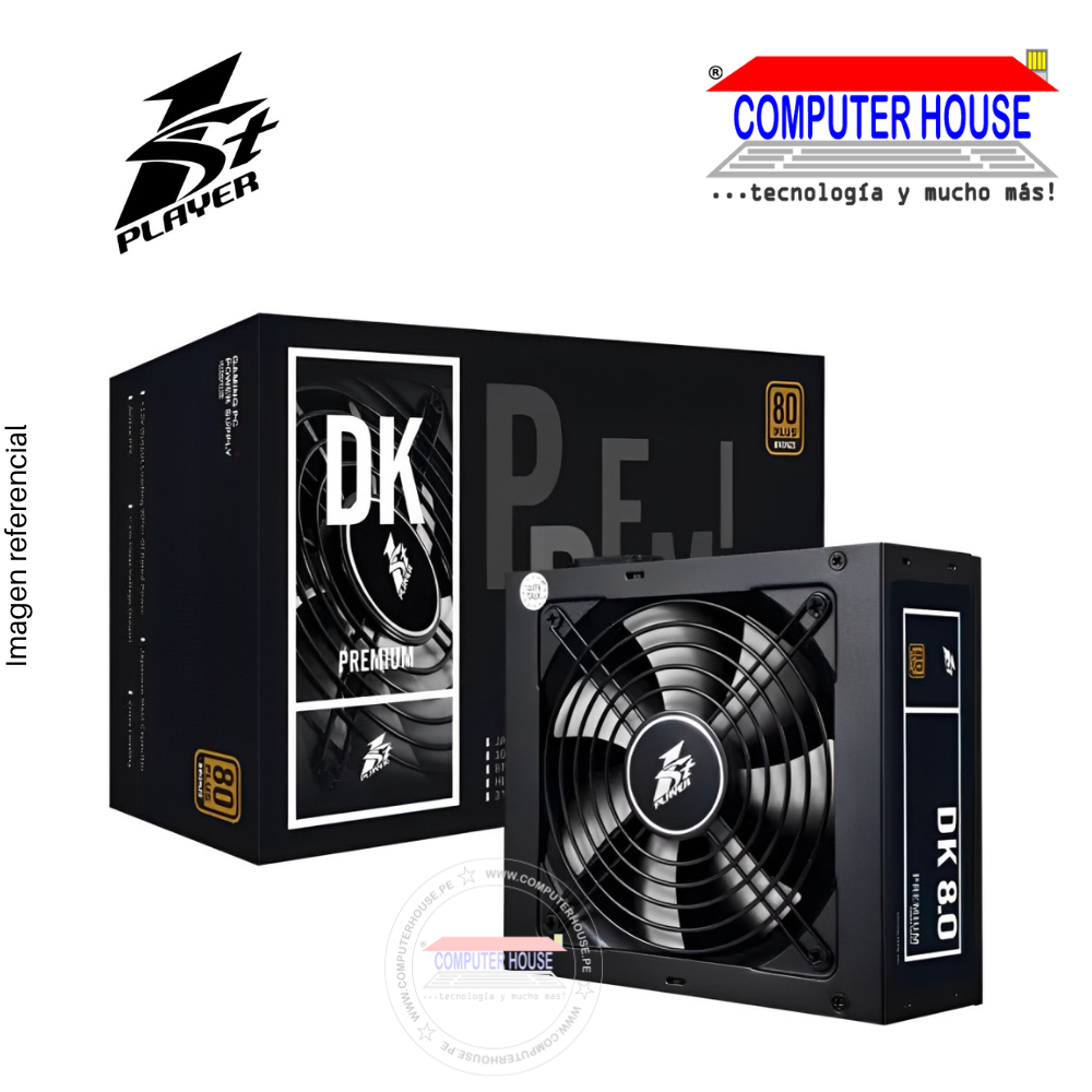 1St Player Certified Power Supply 800W, 80+ Bronze, DK8.0 (PS-800AX)