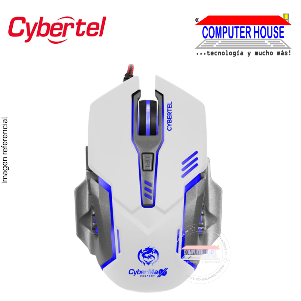 CYBERTEL Mouse alámbrico Gamer EXXPERT RGB.