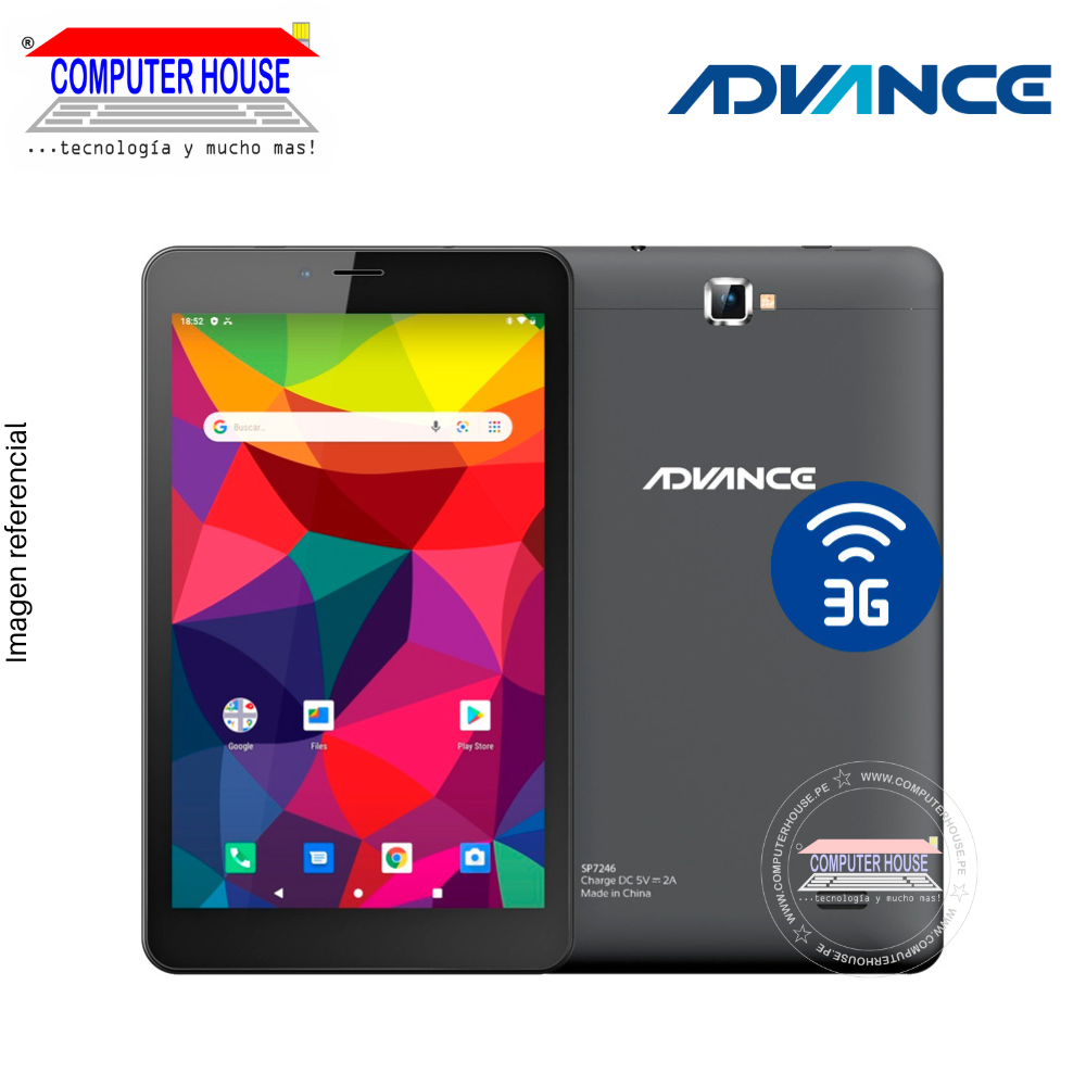 Tablet ADVANCE Intro SP7246, RAM 1GB, ROM 16GB, 8″ HD, 3G, Android 9 Go.