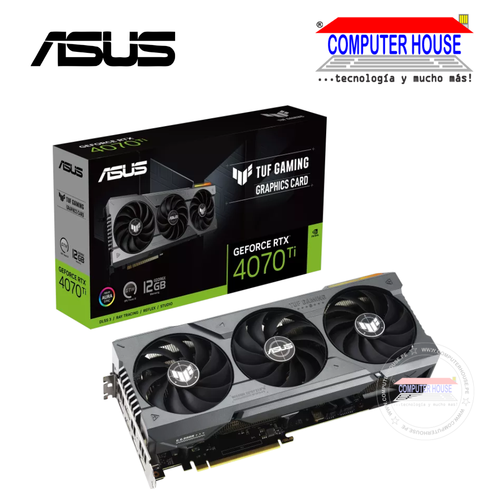 Tarjeta de video ASUS RTX4070Ti 12GB, GDDR6X, PCI-E 4.0, TUF Gaming GeForce