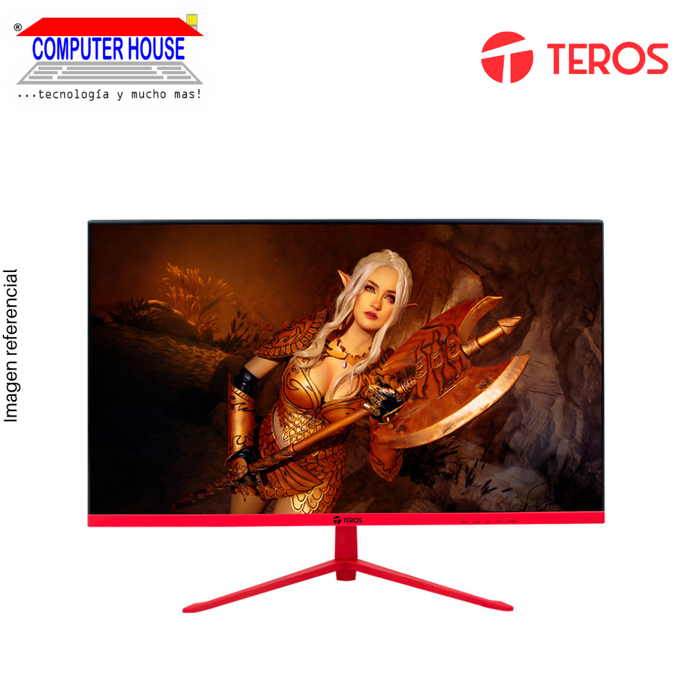 Teros 23.8" TE-2473G Gamer Monitor, Curved, 1920x1080 FHD, 180Hz, 1Ms, 1xHDMI/1xVGA/1xAudio/1xUSB Ports. 