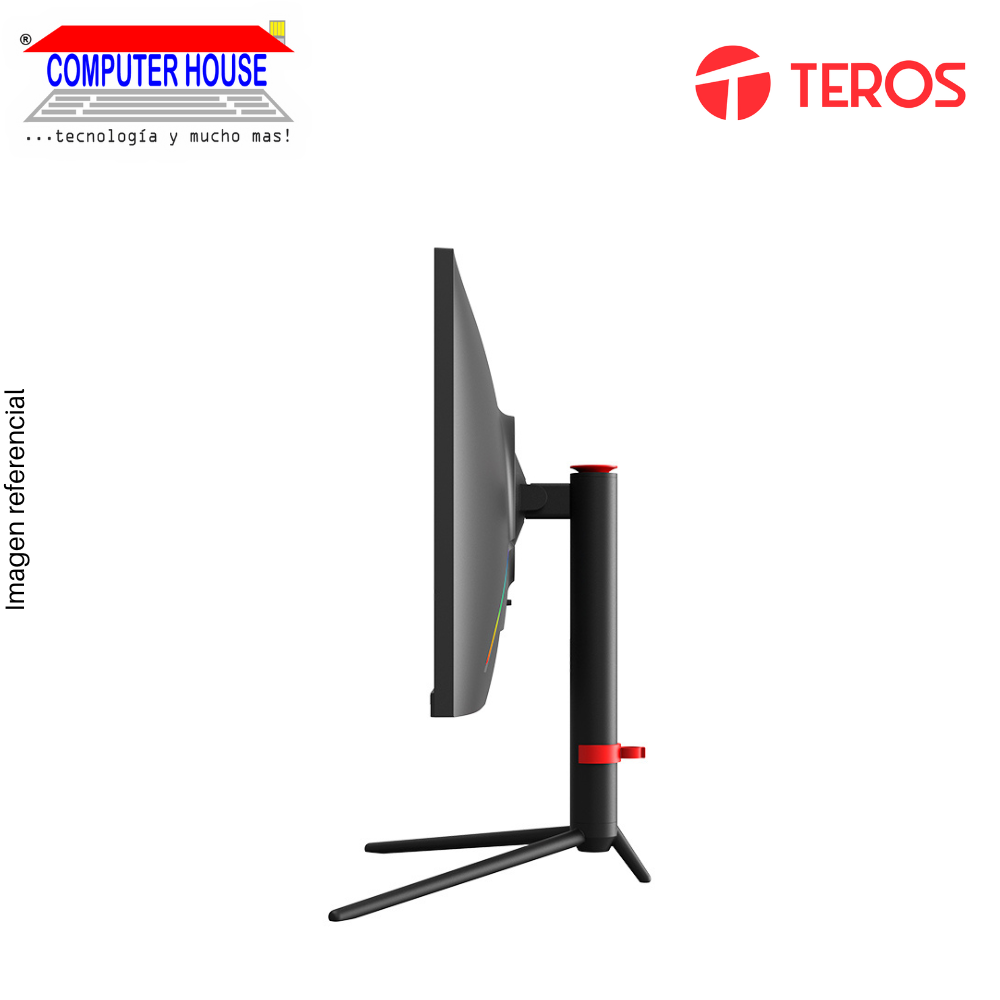 Monitor Teros 24.5" TE-2474G, Flat (plano), 1920x1080 FHD, 180Hz, 1Ms, Pivot, Puertos 1xHDMI/1xVGA/1xAudio.