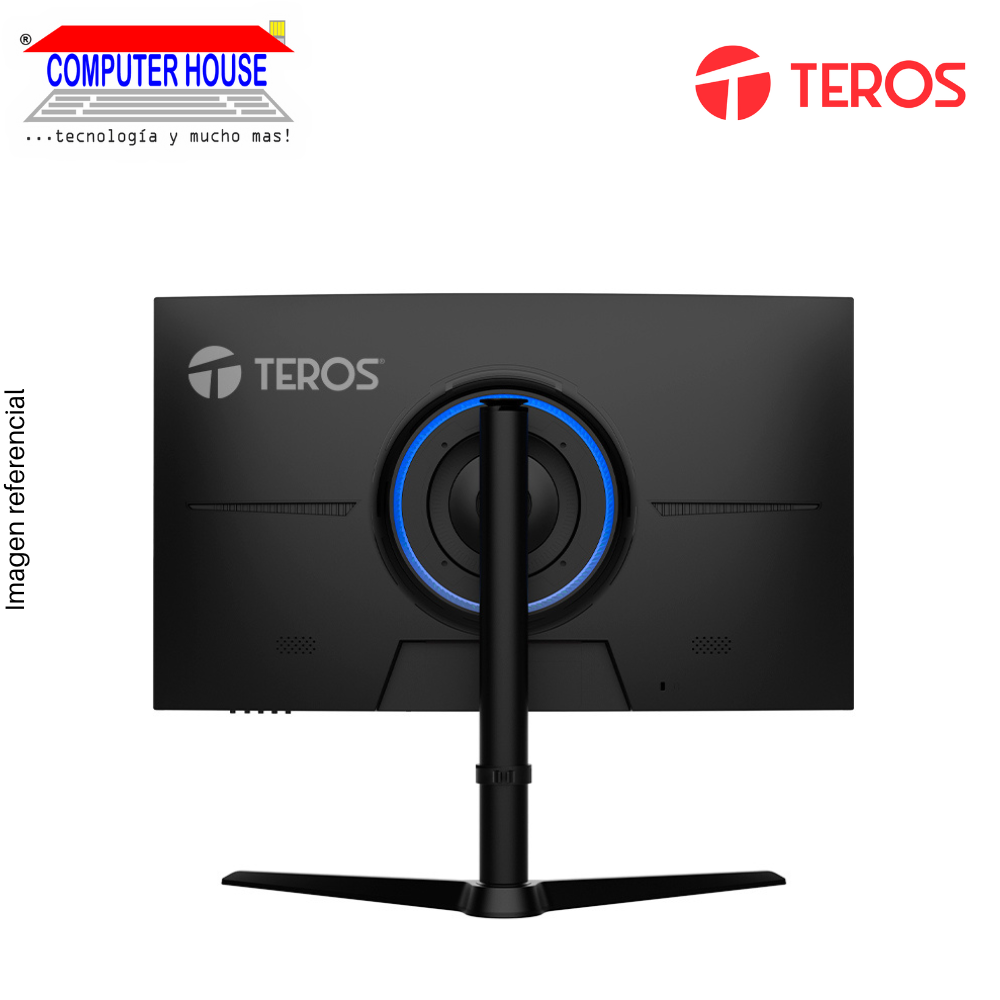 Monitor Teros 31.5" TE-3216G, Curvo, 2560x1440 QHD, 180Hz, 1Ms, Pivot, Puertos 1xHDMI/1xVGA/1xAudio.