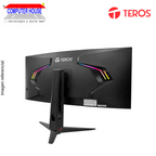 Teros 34" TE-3411G Gamer Monitor, Curved, 2560x1440 WQHD, 180Hz, 1Ms, 1xHDMI/1xVGA/1xAudio Ports. 