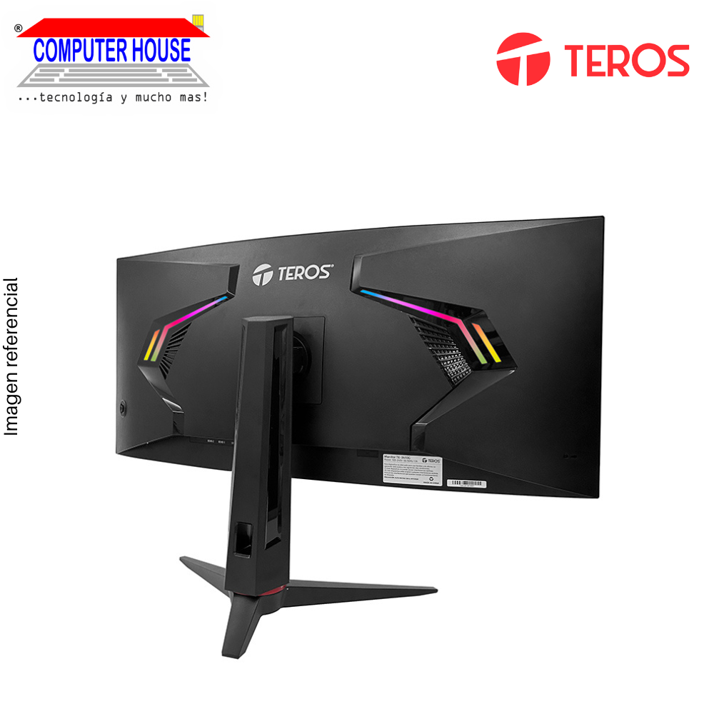 Teros 34" TE-3411G Gamer Monitor, Curved, 2560x1440 WQHD, 180Hz, 1Ms, 1xHDMI/1xVGA/1xAudio Ports. 