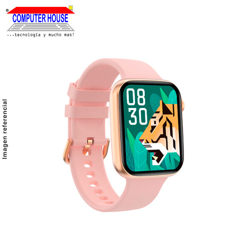 Reloj Inteligente TEROS TE-8080, 1.78’’, Amoled, IP68, Bluetooth 5.1, Rosa, SmartWatch.