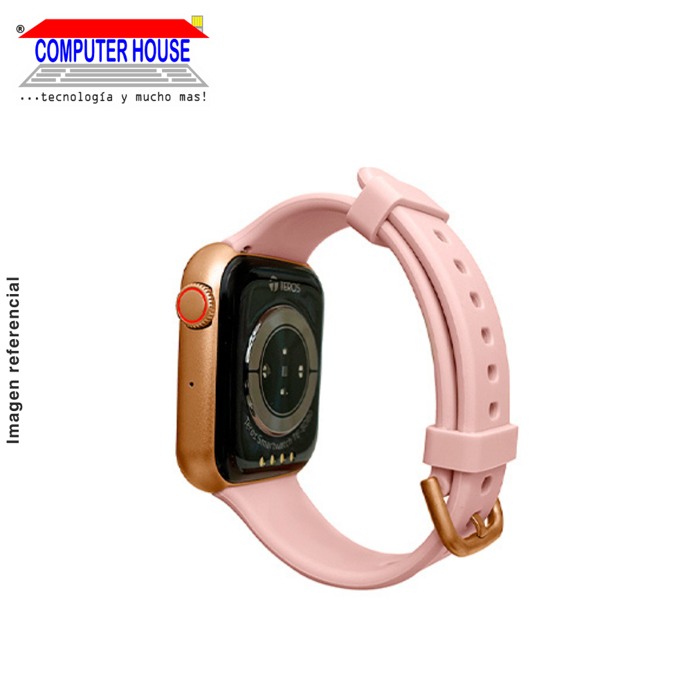 Reloj Inteligente TEROS TE-8080, 1.78’’, Amoled, IP68, Bluetooth 5.1, Rosa, SmartWatch.