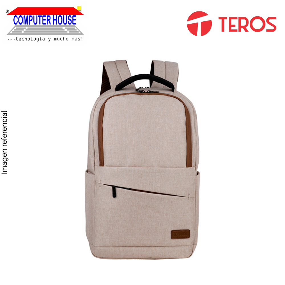 TEROS CITY BEIGE TE-ACS9012BG Backpack, for laptops up to 15.6"
