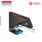 Stand para monitor RGB multipropósito TEROS TE-7131N, 4 puertos USB