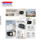 Cámara de Seguridad Wi-Fi TP-LINK Tapo C216, 2K 3MP, vigilancia inteligente, Interior y Exterior.