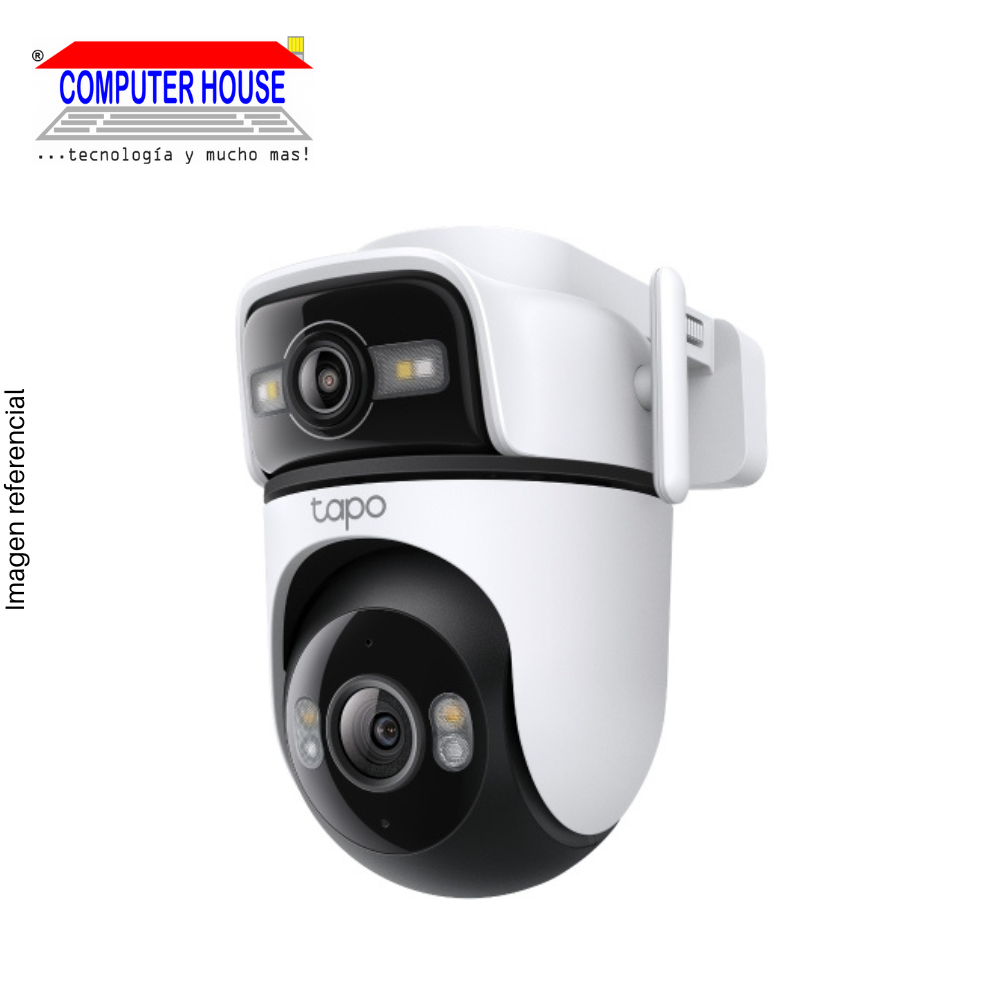 Cámara de Seguridad Wi-Fi TP-LINK Tapo C545D, 2K 3MP (2304x1296px), vigilancia inteligente, Interior o Exterior.