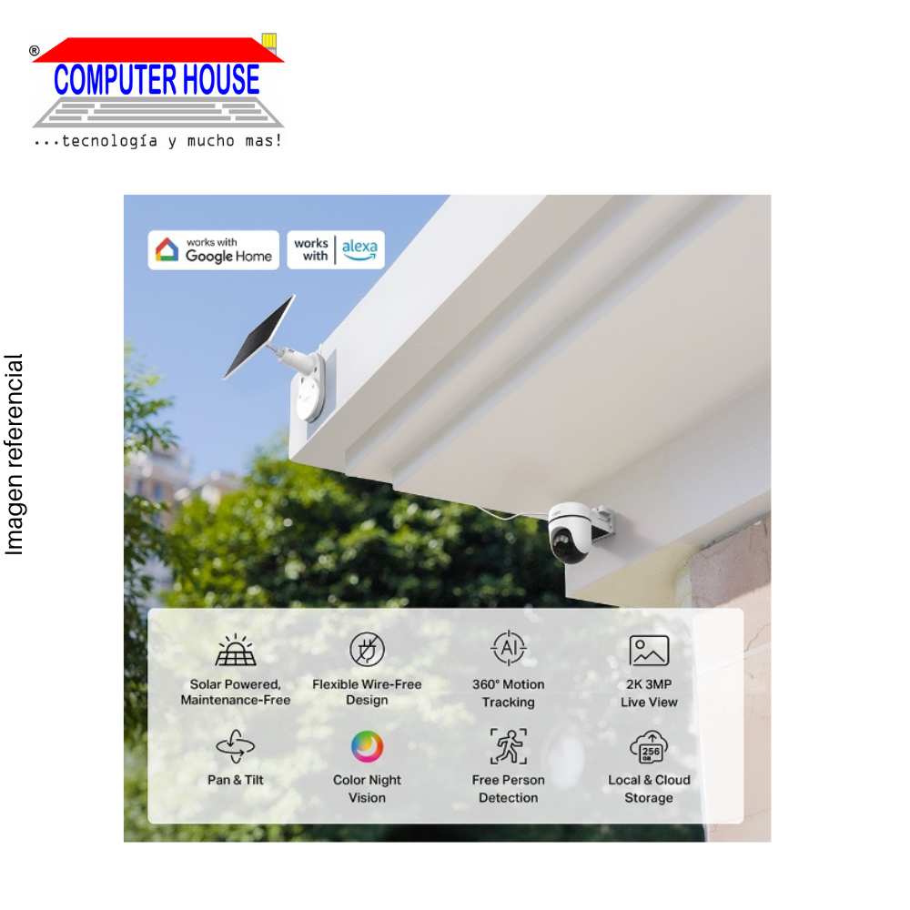 Cámara de Seguridad Wi-Fi TP-LINK Tapo C610 KIT, 2K 3MP, vigilancia inteligente, Exterior.