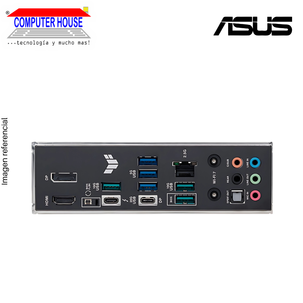 Motherboard ASUS TUF GAMING Z890-PLUS WIFI, DDR5, ATX, Socket LGA1851, Supports 14th, 13th and 12th Generation Intel Processors. 